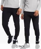 Asos Design Skinny Sweatpants In Black 2 Pack