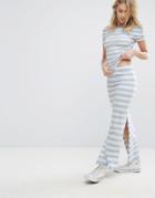 Only Abbie Co Ord Maxi Skirt With Slit - Multi