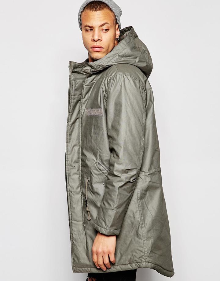 Cheap Monday Cage Parka Jacket - Green