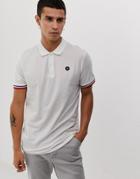 Jack & Jones Originals Polo Shirt With Tipping In White - White