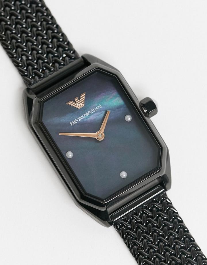 Armani Black Mesh Watch