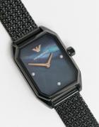 Armani Black Mesh Watch