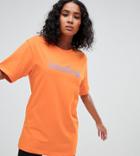 Weekday Organic Cotton Statement T-shirt In Orange - Orange