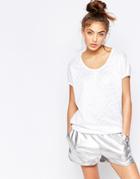 Puma Logo Short Sleeve T-shirt - White