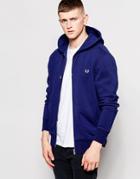 Fred Perry Hoodie In Graphic Blue - Graphic Blu