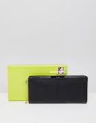 Ted Baker Angled Bow Zip Around Purse - Black