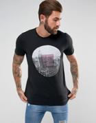 New Look T-shirt With Nyc Circular Print In Black - Black