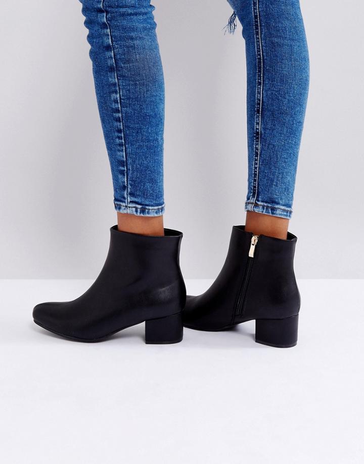 Truffle Collection Kitten Heel Boot - Black