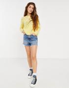 Only Sweater With Knitted Pattern In Yellow