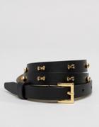 Ted Baker Micro Bow Belt - Black