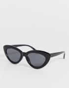 Glamorous Black Pointy Cat Eye Sunglasses
