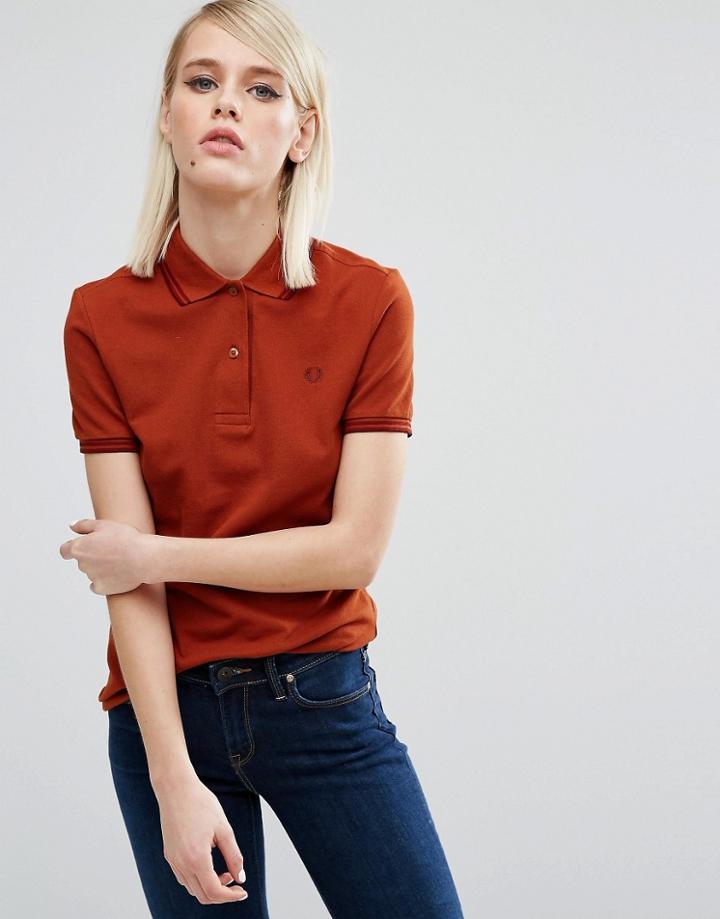Fred Perry Twin Tipped Polo Shirt - Red