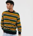 Collusion Striped Sweatshirt-multi