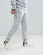 Farah Shalden Slim Fit Cuffed Sweat Sweatpants In Gray - Gray
