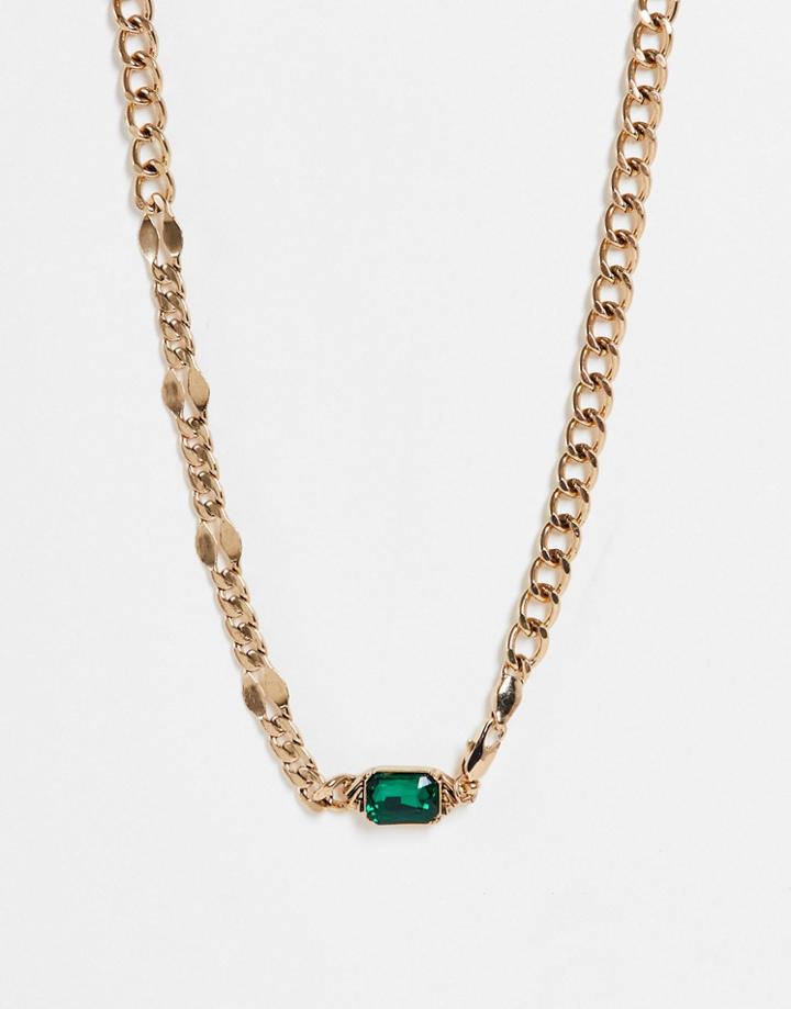 Wftw Palacio Stone Chain Necklace In Gold