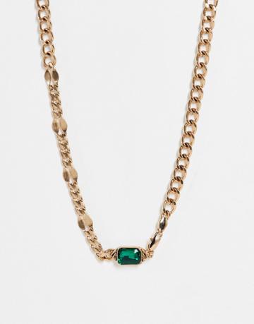 Wftw Palacio Stone Chain Necklace In Gold