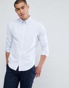 Abercrombie & Fitch Buttondown Slim Fit Oxford Shirt In Light Blue Stripe - Blue
