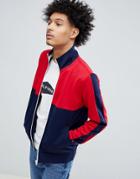 Tommy Hilfiger Sporty Tech Full Zip Track Top In Red/blue - Multi