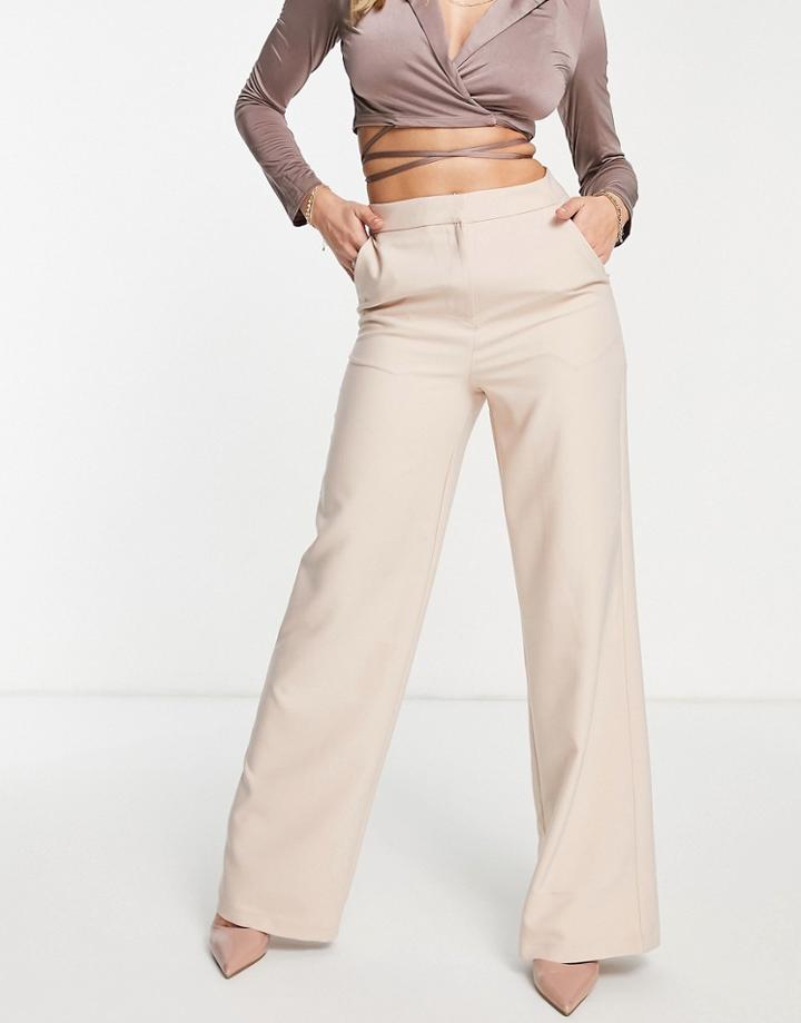 Trendyol Wide Leg Pant In Stone-white