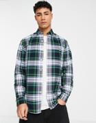 Polo Ralph Lauren Check Oxford Shirt Custom Regular Fit In Green/blue