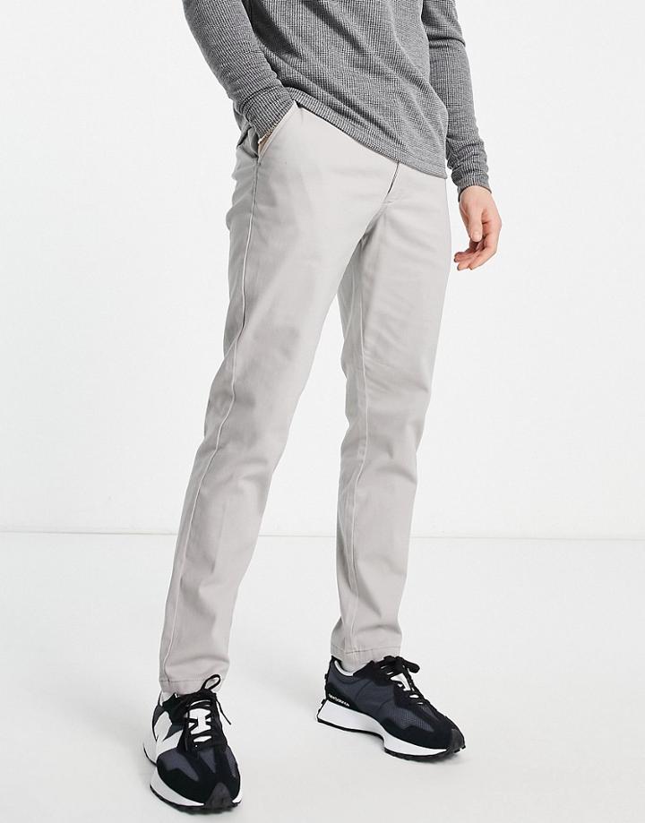 Jack & Jones Slim Fit Chino In Gray