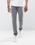 Only & Sons Slim Jeans With Stretch - Gray
