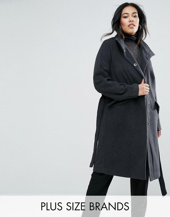 Junarose Oversized Coat - Gray