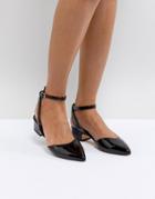 Aldo Zewiel Low Heel Pointed Shoe In Black - Black