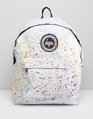 Hype Primary Splat Backpack - White
