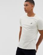 Another Influence Muscle Fit Stretch Long Line Curved Hem Logo T-shirt - Green