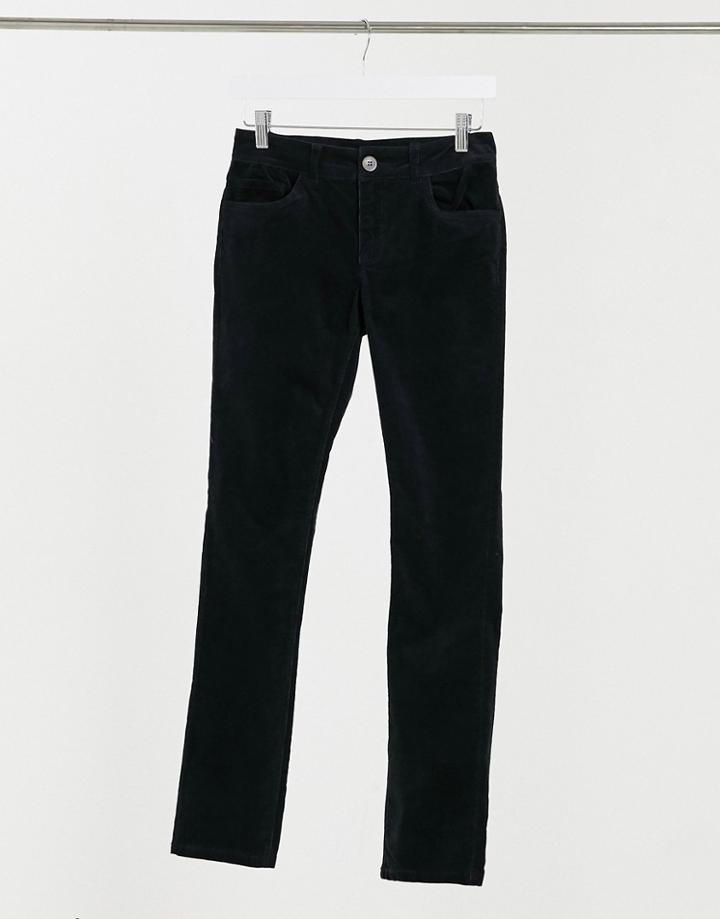 Jdy Era Skinny Corduroy Pants In Black