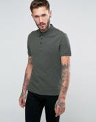 Armani Jeans Polo Shirt With Logo Regular Fit In Olive - Green