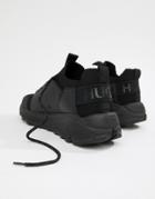Hugo Horizon Runn Leather Sneakers In Black - Black