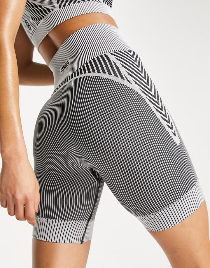 Asos 4505 Seamless Mono Legging Shorts-black