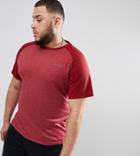 D-struct Plus Raglan Mesh Sleeve T-shirt - Red