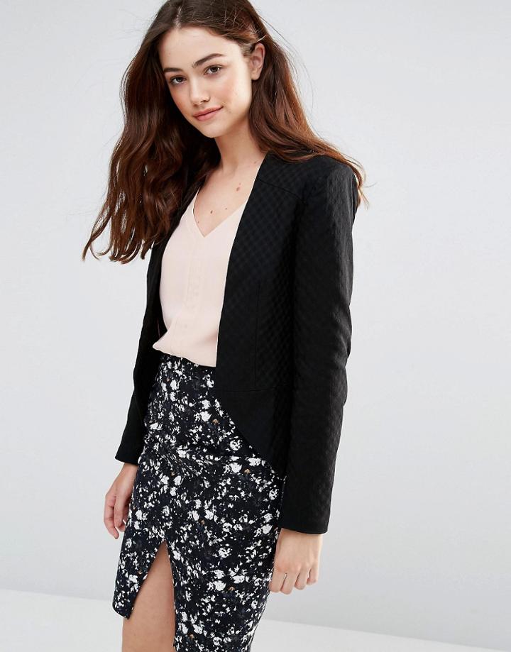 Sugarhill Boutique Cassie Jacquard Jacket - Black