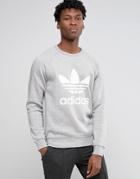 Adidas Originals Trefoil Crew Sweatshirt Ay7792 - Gray