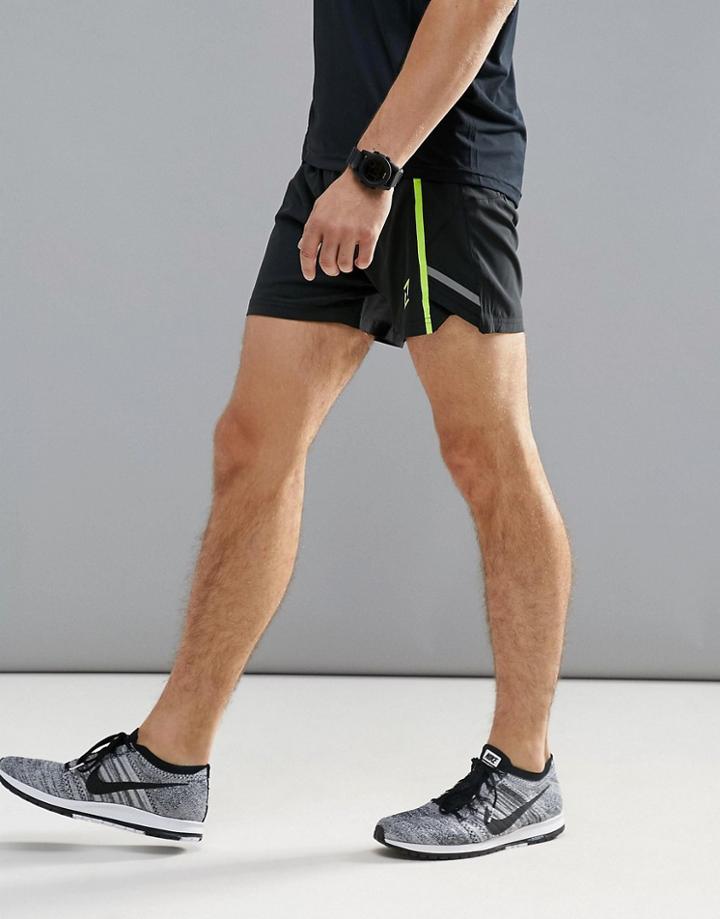 Yourturn Running Shorts In Black - Black