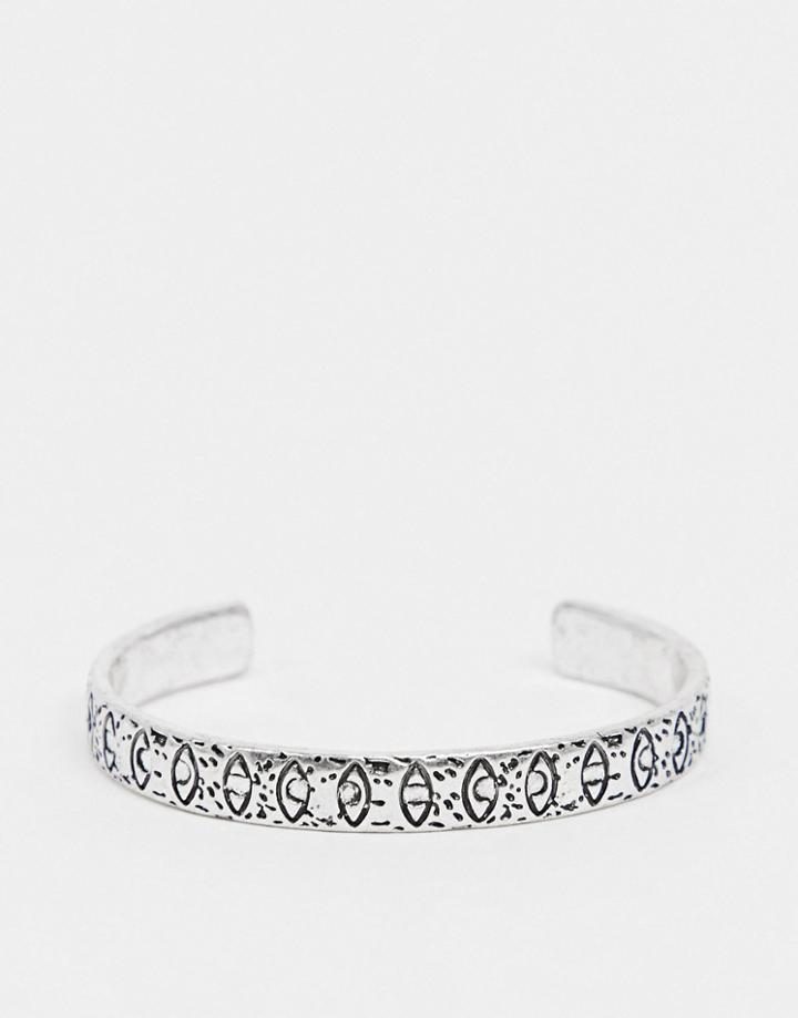Classics 77 Bangle In Silver With Eye Engraving