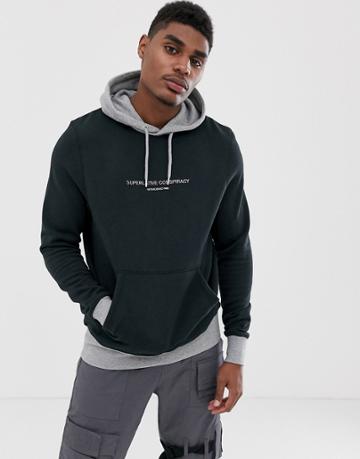 Wesc Mike Contrast Hoody-black