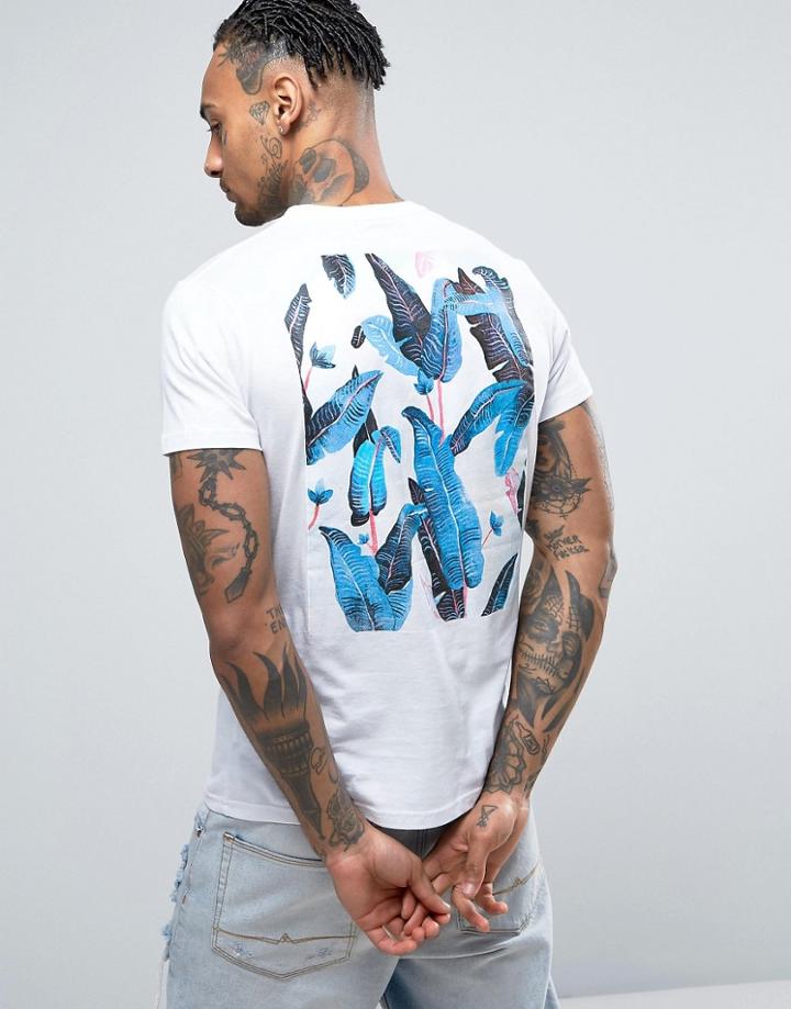 Friend Or Faux Sprig Back Print T-shirt - White