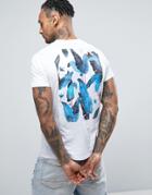 Friend Or Faux Sprig Back Print T-shirt - White