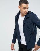 Armani Jeans Hooded Jacket Slim Fit In Navy - Navy