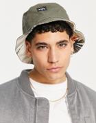 Billabong Sundays Reversible Bucket Hat In Khaki-green