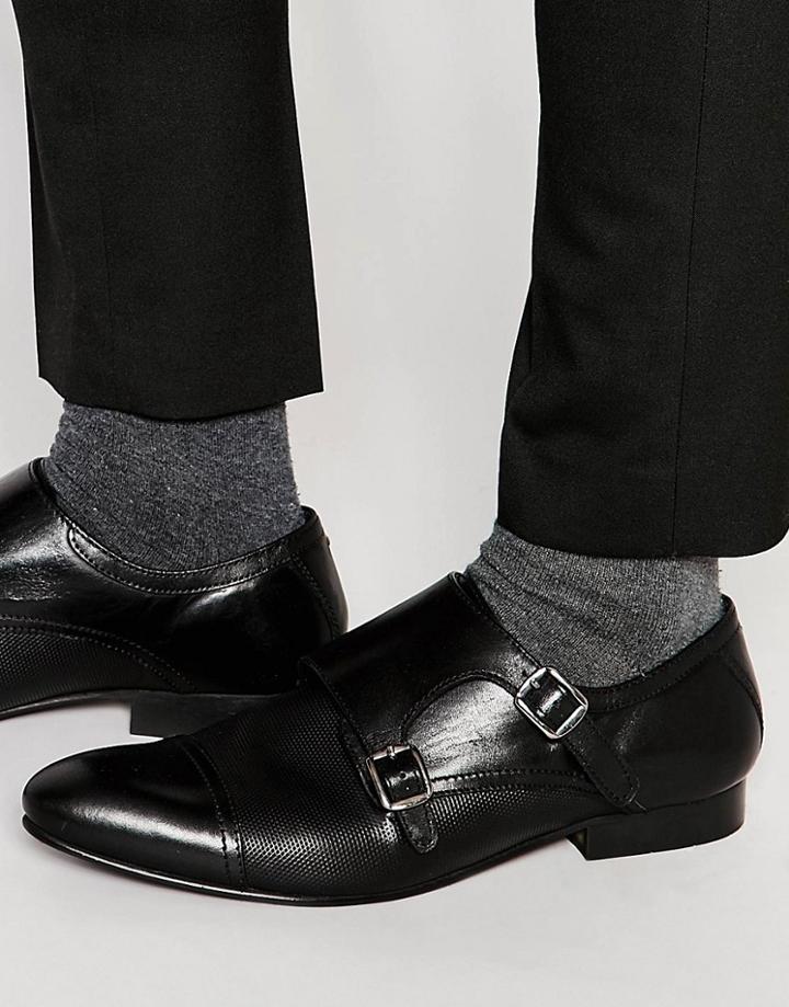 Kurt Geiger Cozier Monk Shoes - Black