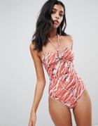 Allsaints Katoi Swimsuit - Red