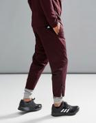 Adidas Athletics Storm Joggers With Cuff Detailing In Purple Bs4845 - Red