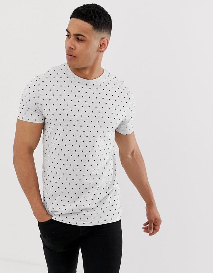 Threadbare Spot T-shirt - Gray