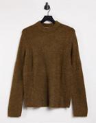 Weekday Mino Sweater In Dusty Brown