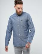 Lee Regular Fit Brushed Twill Shirt Button Down One Pocket - Blue